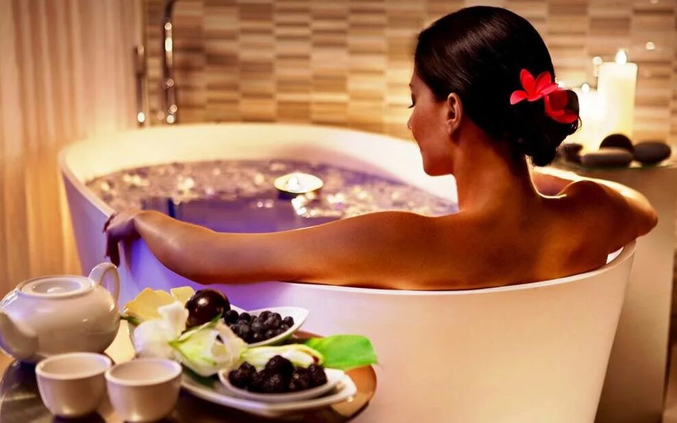 Baños con sal y hierbas