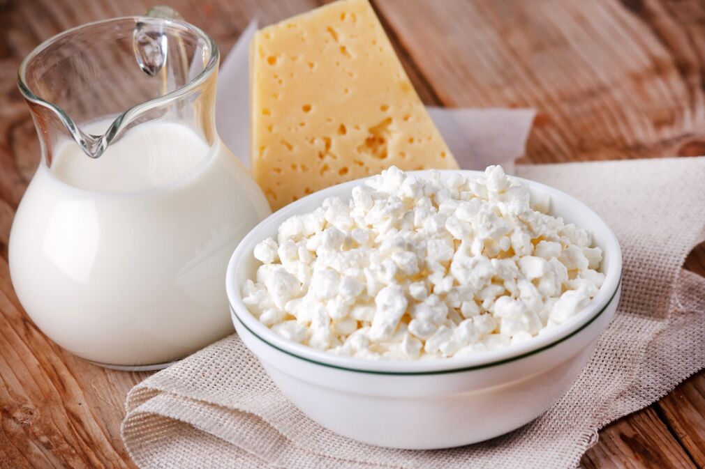 Productos lácteos para la pancreatitis.